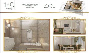 1+0 Daire 40m²